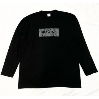 ロンハーマン(Ron Herman)のDrawing スター ボックスロゴ Tシャツ ロンT Sサイズ ブラック(Tシャツ/カットソー(七分/長袖))