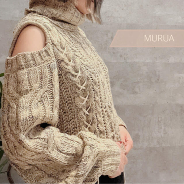 MURUA(ムルーア)の☆MURUA 肩あきニット☆ レディースのトップス(ニット/セーター)の商品写真