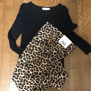 ザラ(ZARA)のタイムセール　Zara レオパード　パンツ　36(カジュアルパンツ)