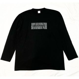 ロンハーマン(Ron Herman)のDrawing スター ボックスロゴ Tシャツ ロンT Mサイズ ブラック(Tシャツ/カットソー(七分/長袖))