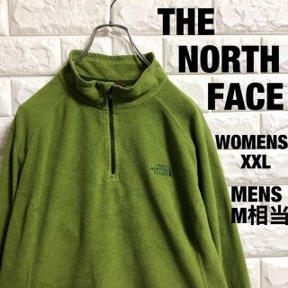 ザノースフェイス(THE NORTH FACE)のノースフェイス　ハーフジップ　フリース　刺繍ロゴ　レディースXXLサイズ(その他)