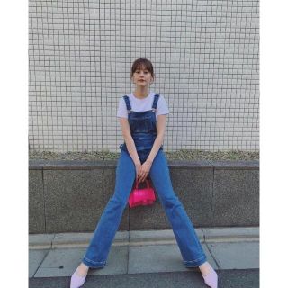 スライ(SLY)の〖新品未使用〗エマスライ DENIM FIT SALOPETTE STRETCH(サロペット/オーバーオール)