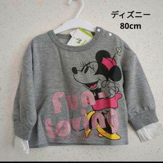 ディズニー(Disney)のミニーちゃん 生誕90周年記念　長袖Tシャツ　80cm(Ｔシャツ)