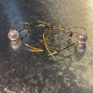 ハート×フープ×パール×ピアス♡(ピアス)