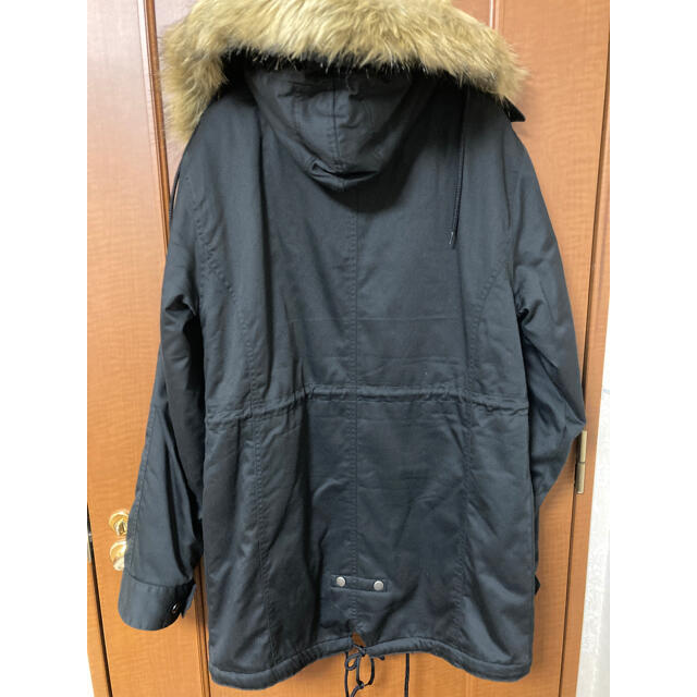 3L 黒コート メンズのジャケット/アウター(モッズコート)の商品写真