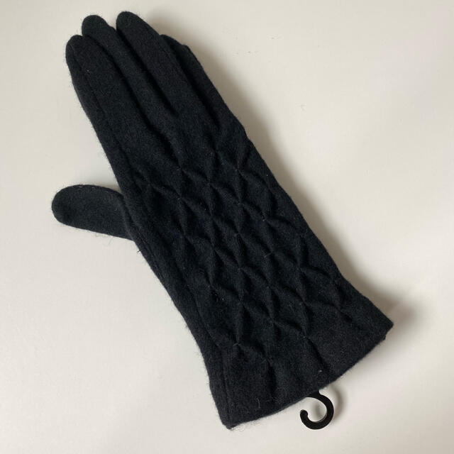 Sybilla(シビラ)のシビラ レディース 手袋 ブラック 模様デザイン レディースのファッション小物(手袋)の商品写真