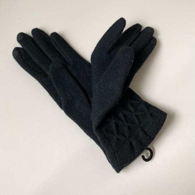 Sybilla(シビラ)のシビラ レディース 手袋 ブラック 模様デザイン レディースのファッション小物(手袋)の商品写真