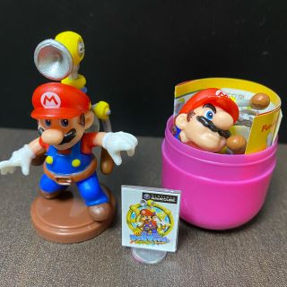 フルタセイカ(フルタ製菓)のチョコエッグ　スーパーマリオ　⑤マリオ&ポンプ(キャラクターグッズ)