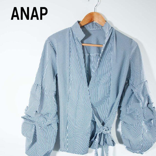 ANAP(アナップ)のANAP ストライプシャツ　トップス レディースのトップス(シャツ/ブラウス(長袖/七分))の商品写真