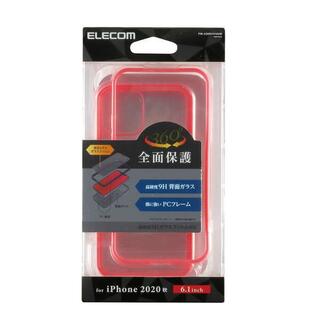 エレコム(ELECOM)のiPhone12/12 Pro用360度保護ハイブリッドケース ピンク(iPhoneケース)