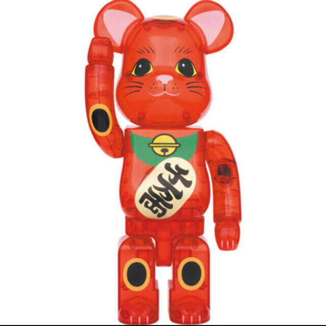 フィギュアBE@RBRICK 招き猫 梅 透明 400%