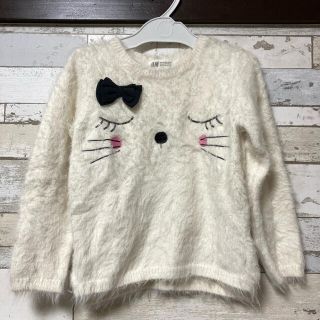 エイチアンドエム(H&M)の【キッズ】H&M 猫 ニットセーター(ニット)