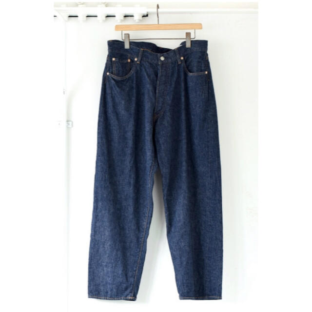 COMOLI 21SS デニム5Pパンツ Navy 1