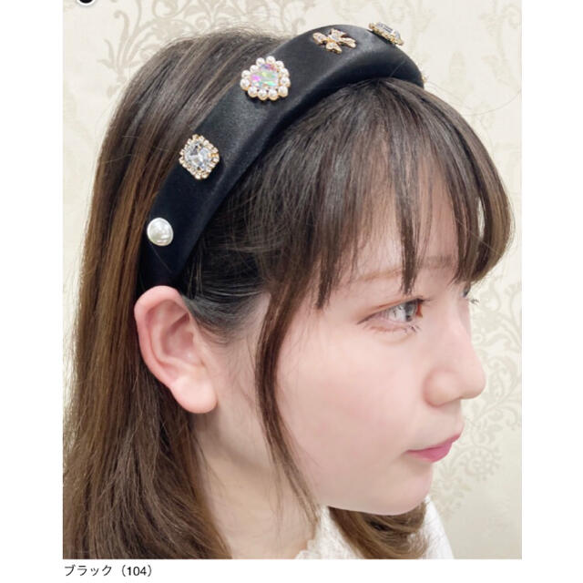 LIZ LISA(リズリサ)のLIZ LISA リズリサ ビジューカチューシャ レディースのヘアアクセサリー(カチューシャ)の商品写真