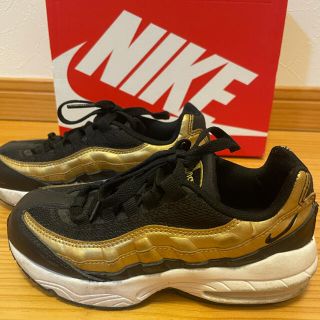 ナイキ(NIKE)のナイキ　Nike キッズ　エアマックス95 ブラックゴールド　19cm(スニーカー)