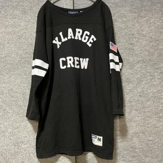 エクストララージ(XLARGE)の★美品★ XLARGE 七分袖 フットボールTシャツ USA製(Tシャツ/カットソー(七分/長袖))