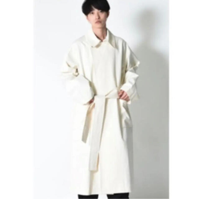 ATHA HIGH DENSITY TWILL MAXI COAT ecru