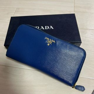 プラダ(PRADA)のプラダ　長財布ブルー(長財布)