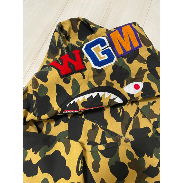 アベイシングエイプ パーカー bape camo シャーク XLサイズ