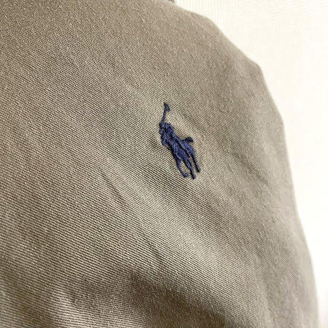 POLO RALPH LAUREN(ポロラルフローレン)の90s RalphLauren  ビッグシャツ  刺繍ロゴ 古着 vintage メンズのトップス(シャツ)の商品写真