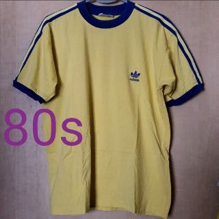 アディダス(adidas)のアディダス オリジナルス 80s ヴィンテージ 古着 used トレフォイル刺繍(Tシャツ/カットソー(半袖/袖なし))