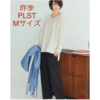 プラステ(PLST)の未使用＊辺見えみりさん着 PLST＊完売の黒*ウォームリザーブストレートパンツ(カジュアルパンツ)