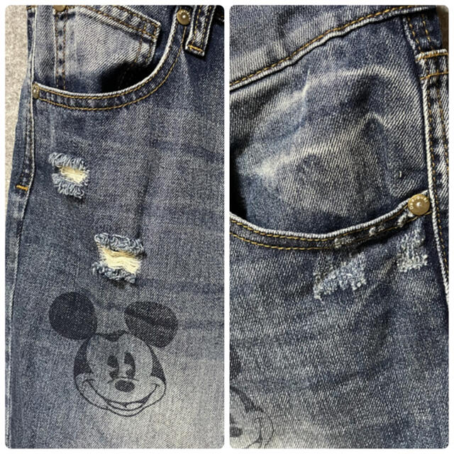 Disney(ディズニー)のDesigual デシグアル ジーンズ  Disney ディズニー　ミッキー レディースのパンツ(デニム/ジーンズ)の商品写真