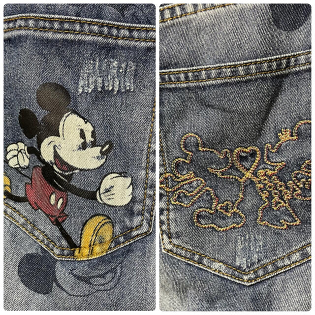 Disney(ディズニー)のDesigual デシグアル ジーンズ  Disney ディズニー　ミッキー レディースのパンツ(デニム/ジーンズ)の商品写真