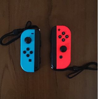 ニンテンドースイッチ(Nintendo Switch)のジャンク品 ジョイコン joy-con ネオンレッド/ネオンブルー(その他)