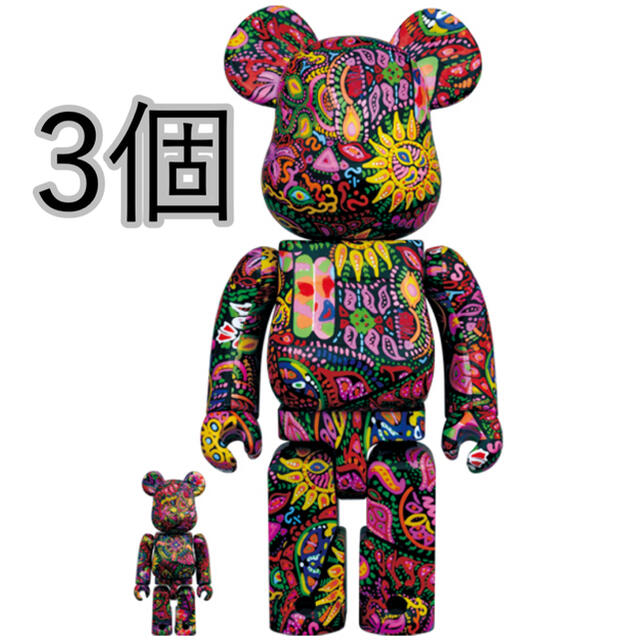 MEDICOM TOY(メディコムトイ)のbe@rbrick Psychedelic Paisley 100%&400%  エンタメ/ホビーのフィギュア(その他)の商品写真