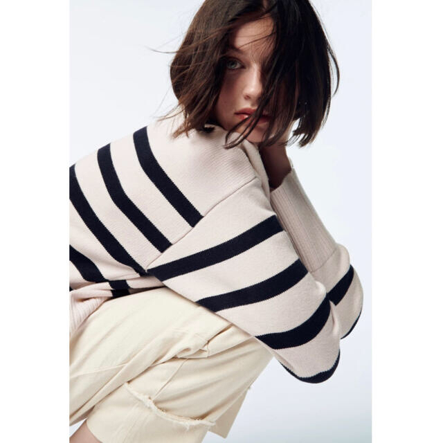 ZARA(ザラ)のZARA ボーダーニット  Ｍサイズ レディースのトップス(ニット/セーター)の商品写真