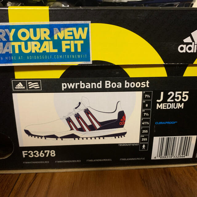 adidas(アディダス)のアディダスゴルフシューズ　新品　Powerband BOA boost  スポーツ/アウトドアのゴルフ(シューズ)の商品写真