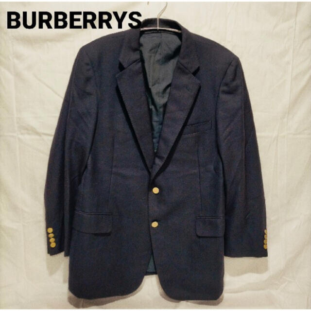 スーパーセール期間限定 BURBERRY - ヴィンテージ　紺ブレザー 90s Burberry テーラードジャケット