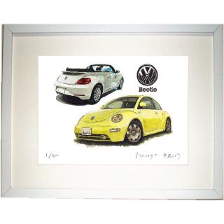 絵画・限定　ニュービートル　VOLKSWAGEN