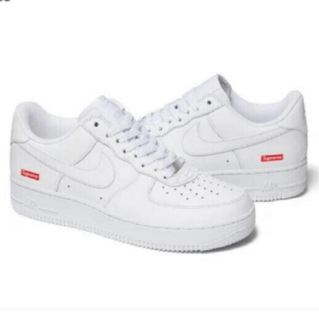 送料無料 Supreme✖️Nikeコラボ エアフォース1 ホワイト - 通販