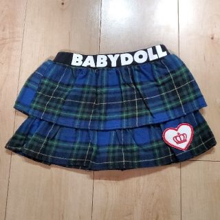 ベビードール(BABYDOLL)の期間限定❢❢ BABYDOLL 2段フリルチェックスカート 80(スカート)