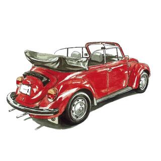 Volkswagen - GC-1965 VWビートル限定版画サイン額装作家平右ヱ門の ...