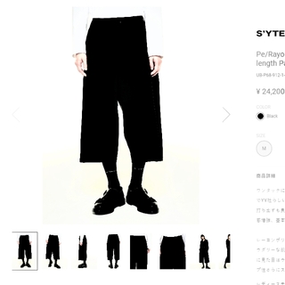 ヨウジヤマモト(Yohji Yamamoto)のヨウジヤマモト　S’YTE（サイト）ワンタック パンツ Pants　黒Y’s(その他)