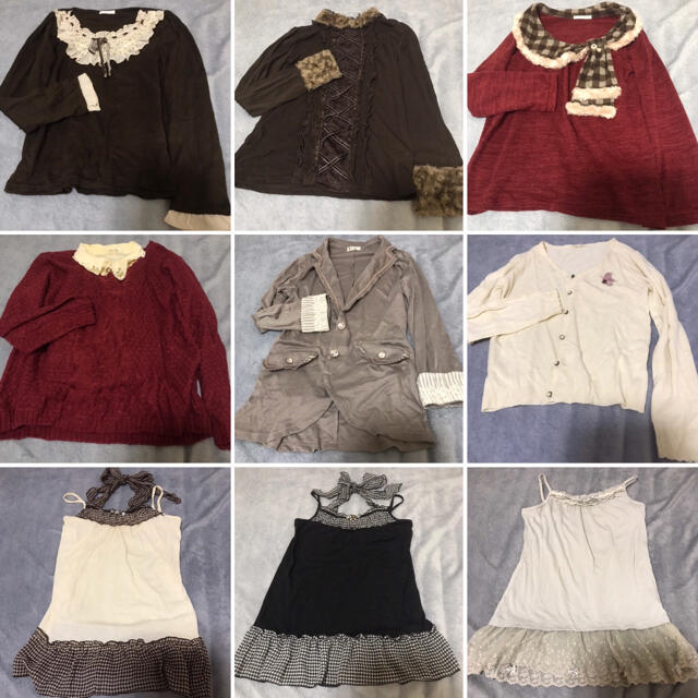 axes femme(アクシーズファム)の【axes femme】赤系トップス9点セット レディースのトップス(カットソー(長袖/七分))の商品写真