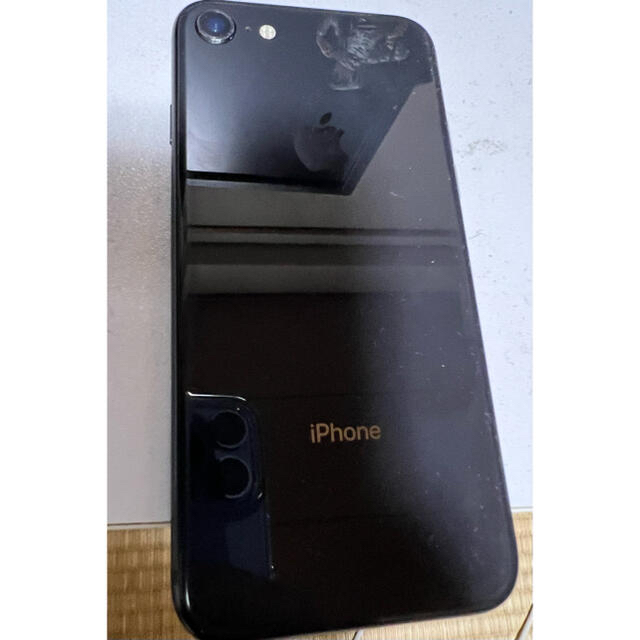 Apple(アップル)のiphone8 SIMフリー 本体 64gスペースグレイ スマホ/家電/カメラのスマートフォン/携帯電話(スマートフォン本体)の商品写真
