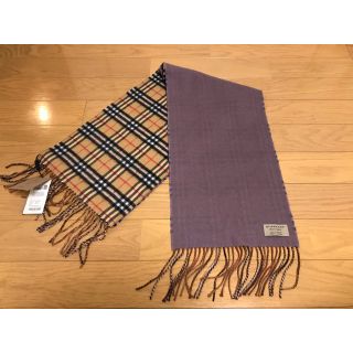 バーバリー(BURBERRY)のBURBERRY　バーバリー　マフラー　カシミア100％　タグ付き未使用品(マフラー/ショール)