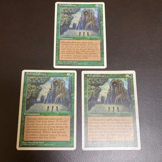 MTG 森の知恵/Sylvan Library 英3枚 色々な www.gold-and-wood.com