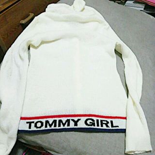 トミーガール(tommy girl)の tommygirl  ロゴニットカーディガン(カーディガン)