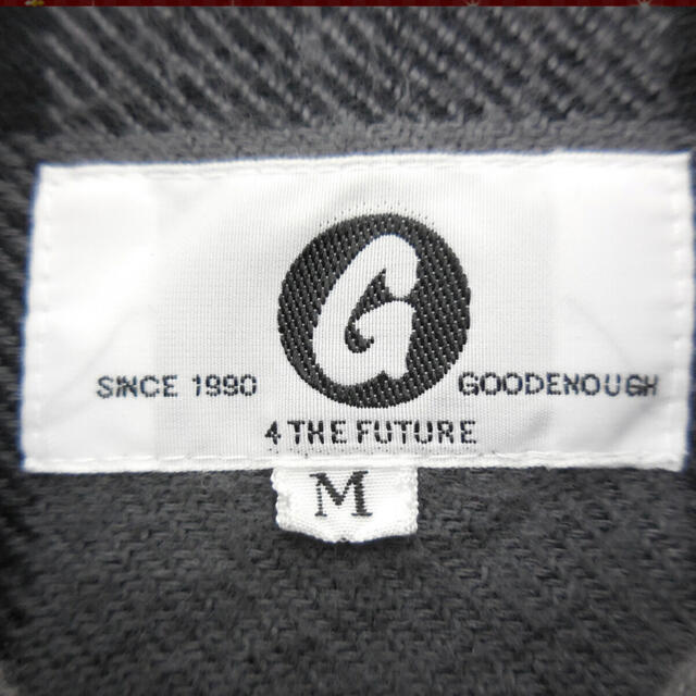 GOODENOUGH(グッドイナフ)の本物 グッドイナフ 背ロゴ ブロックチェック ラインネルシャツ cap パーカー メンズのトップス(シャツ)の商品写真