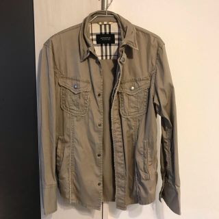 バーバリーブラックレーベル(BURBERRY BLACK LABEL)のBURBERRY BLACK LABEL シャツ ジャケット ベージュ L (シャツ)