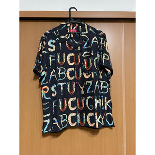 supreme alphabet silk shirt M