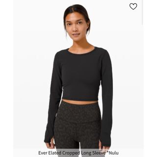 ルルレモン(lululemon)の美品！lululemon 長袖 クロップド トップス 4(ヨガ)