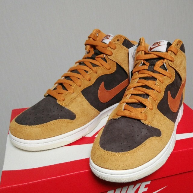 NIKE DUNK HIGH PRM "DARK CURRY" 26.5cmSNKRS発送