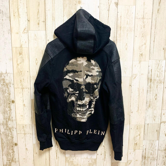 【定価17万円・希少】PHILIPP PLEIN パーカー ストーンスカル 2