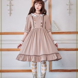 アリスアンドザパイレーツ(ALICE and the PIRATES)の予約完売クリスのチョコレートワンピース(ひざ丈ワンピース)